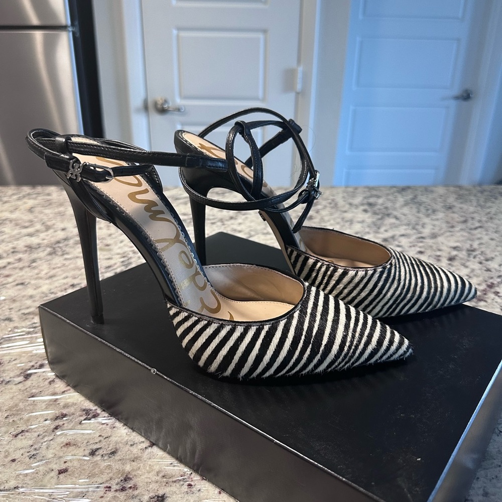 Sam Edelman Zebra Slingbacks